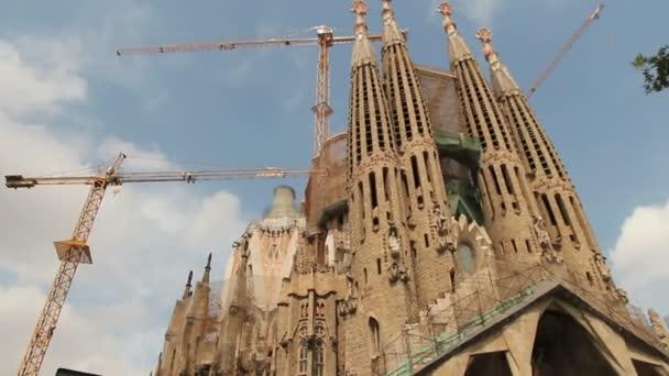 La sagrada familia Katedrali — Stok video