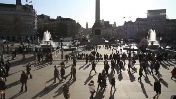 Trafalgar square — Stockvideo