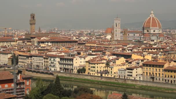 Флоренция городской пейзаж — стоковое видео