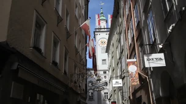 Salzburg city hall — Stock Video