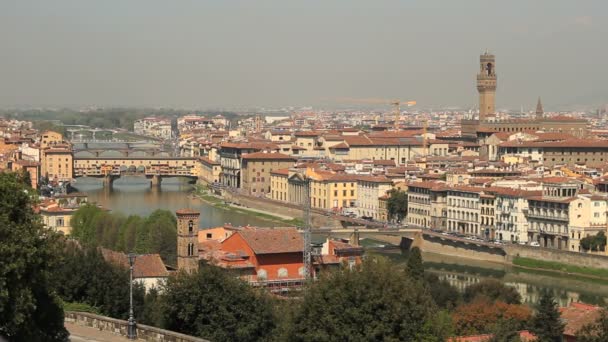 Paisaje urbano de Florencia — Vídeo de stock