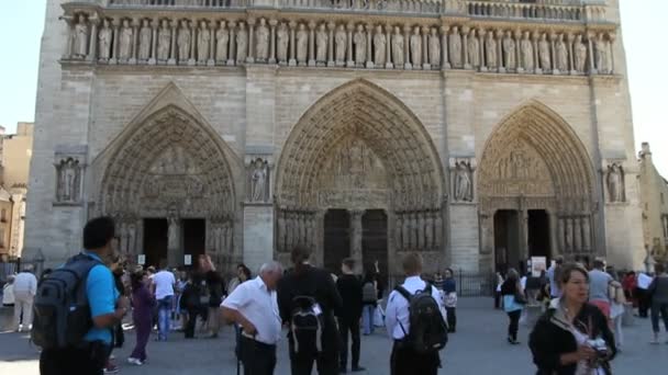 Notre-Dame-Kathedrale — Stockvideo