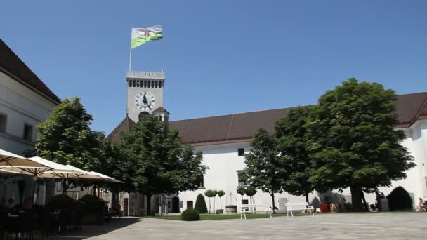 Ljubljanas slott — Stockvideo