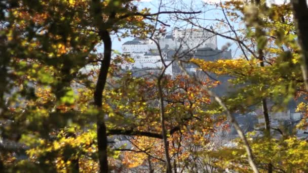 Fästning hohensalzburg i Salzburg — Stockvideo