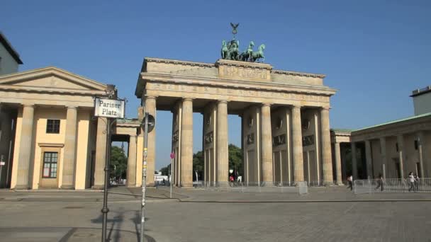 Brama Brandenburska, berlin — Wideo stockowe