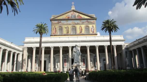 St. paul Bazilikası, Roma — Stok video