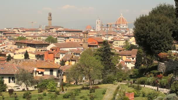 Panoráma města Florencie — Stock video