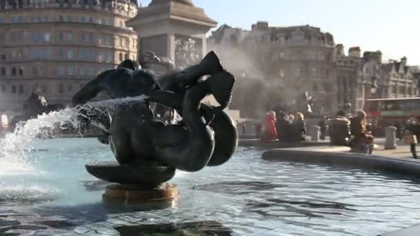 Brunnen in London — Stockvideo