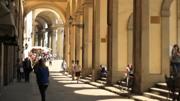 Portyk we Florencji — Wideo stockowe
