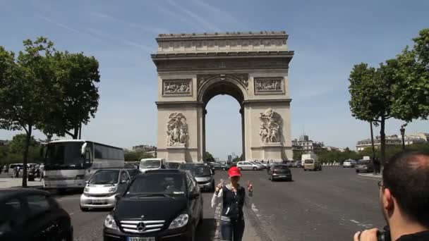 Arco del Triunfo, París — Vídeo de stock
