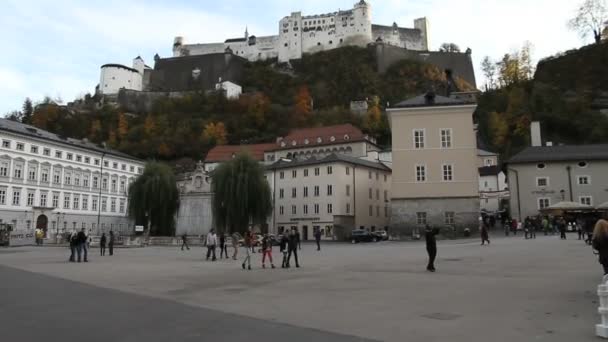 Fästning hohensalzburg i Salzburg — Stockvideo