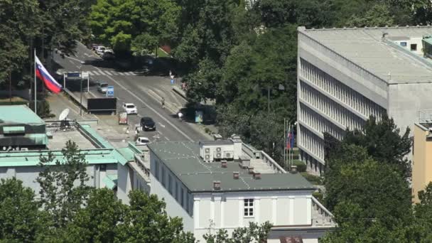 Ljubljana Parliament — Stock Video