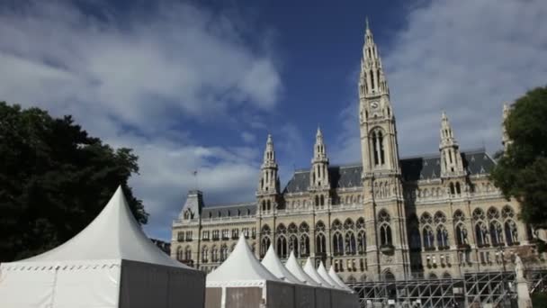 Rathaus, Viena — Vídeo de stock