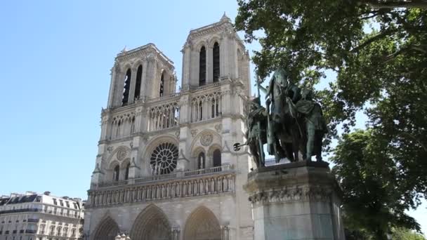 Notre dame, Paris — Stockvideo