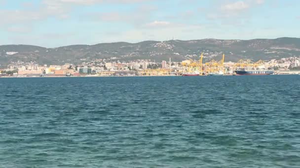 Trieste seaside — 图库视频影像