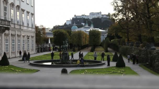 Pałac Mirabell, salzburg — Wideo stockowe