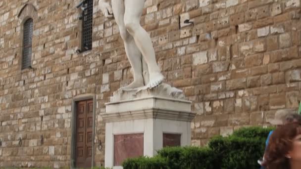 David af Michelangelo – Stock-video