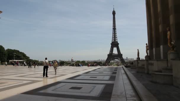 Eiffeltornet, paris — Stockvideo
