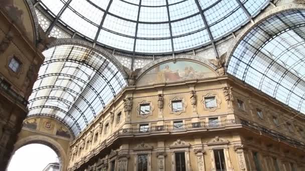 Galeria Vittorio Emanuele, Milão — Vídeo de Stock