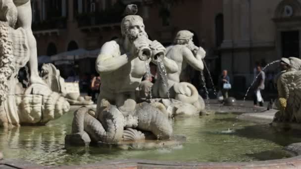 Fontana del moro, Ρώμη — Αρχείο Βίντεο