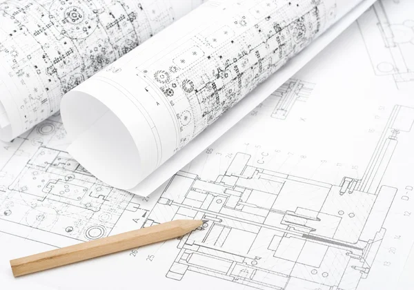 Technical Plans — Stock Photo, Image