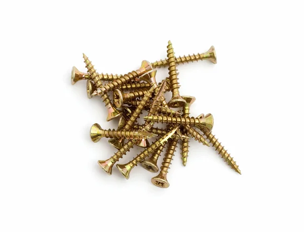 Screw on white background — Stock Photo, Image