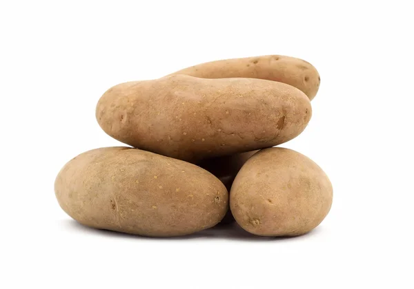 beyaz arkaplanda patates