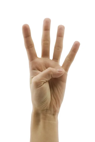 Cuatro dedos Imagen de archivo