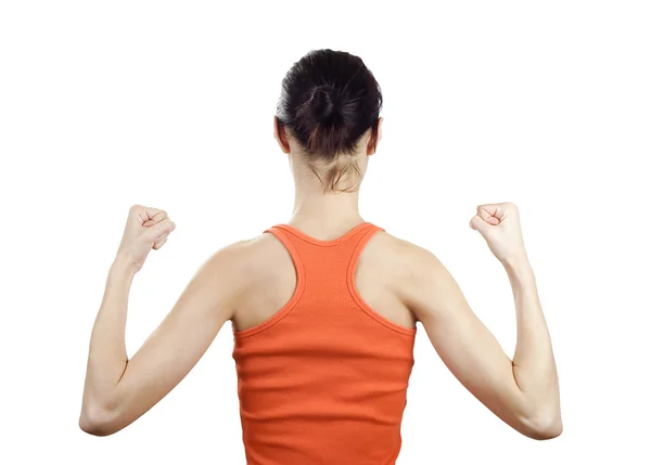 Mujer joven musculosa — Foto de Stock