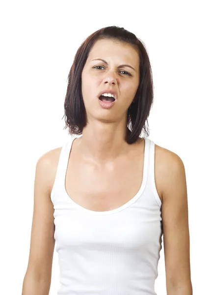 Hysterical woman — Stock Photo, Image