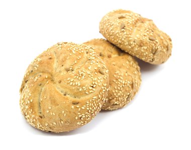 ekmek beyaz arkaplanda