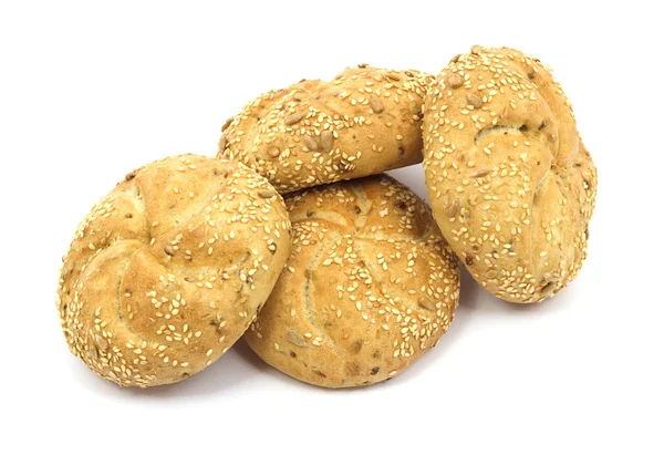 Cereal bread on white background — Stock Photo, Image