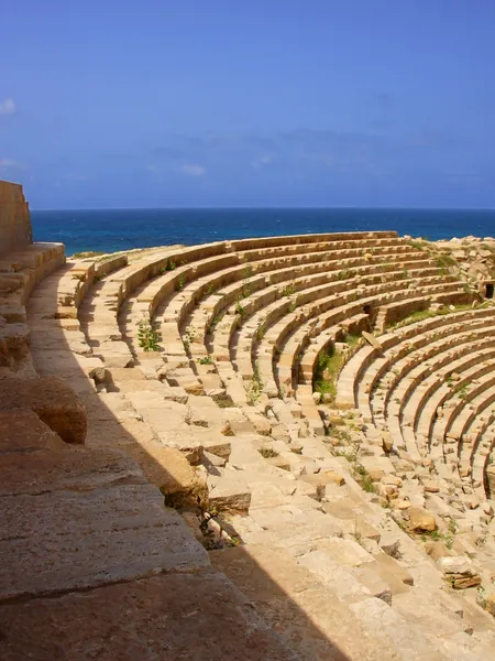 Ruiny sabratha, Libye - amfiteátr — Stock fotografie