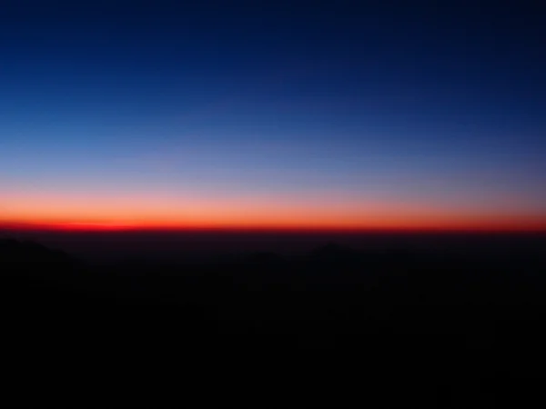 Zonsopgang op de top van de berg Sinaï — Stockfoto