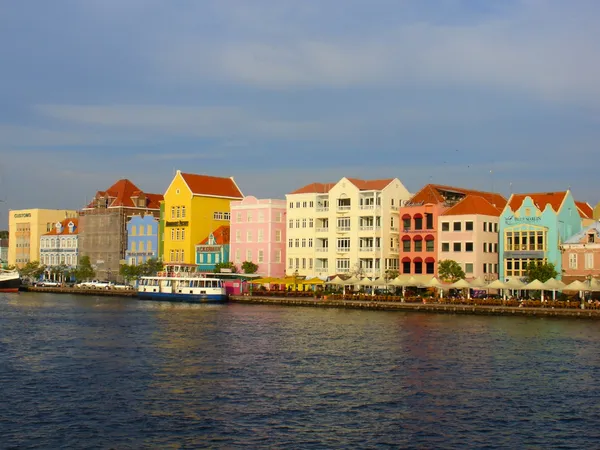 Willemstad Strandpromenade in Curaçao — Stockfoto