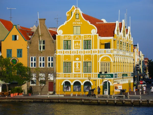 Willemstad Seafront in Curaçao — стокове фото