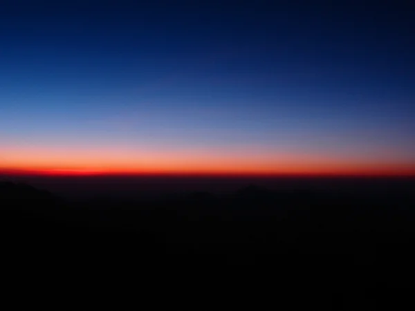 上部シナイ山の日の出 ストック写真