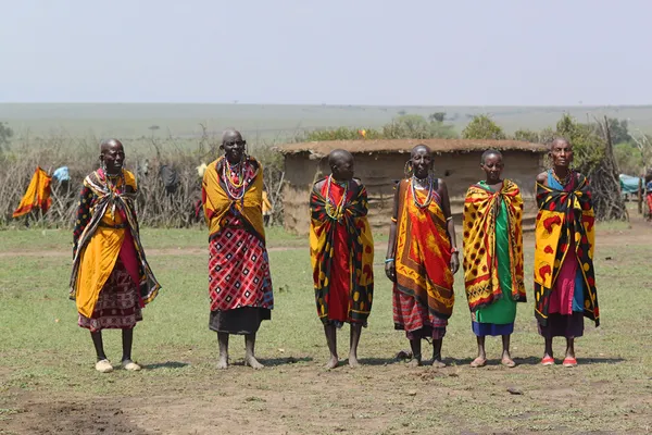 Masai kvinnor sång — Stockfoto