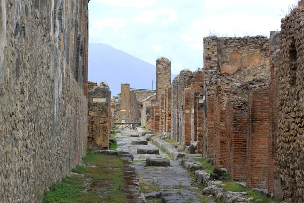 Calle Romana - Pompeya — Foto de Stock