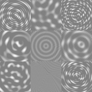 Müdahaleci dalgalar arka plan - beyaz ve gri