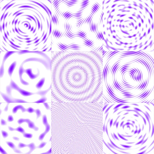 干涉波背景-紫色和白色 — 图库照片