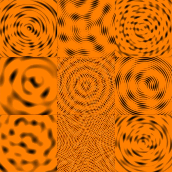 Інвазивний хвилі тла - чорний & помаранчевий — стокове фото