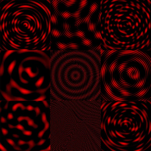 Інвазивний хвилі тло – Червона & чорний — стокове фото
