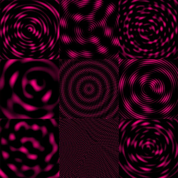 Інвазивний хвилі фон - рожевий & чорний — стокове фото