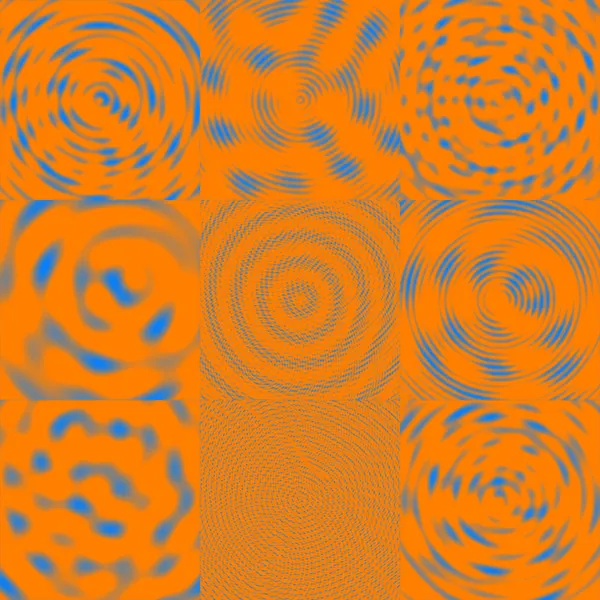 Інвазивний хвилі фон - Azur & помаранчевий — стокове фото