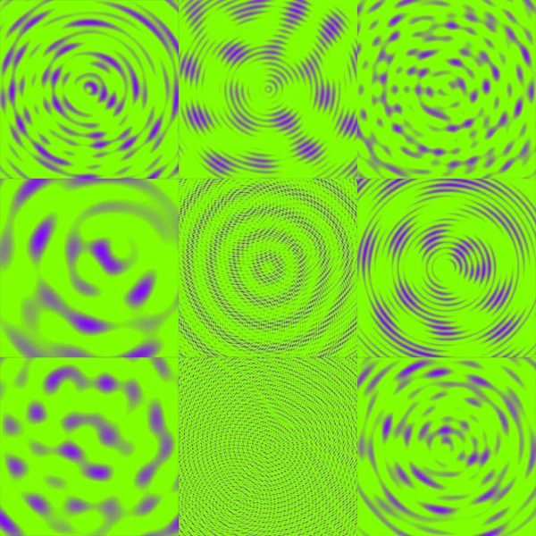 Інвазивний хвилі фон - фіолетовий & зелений — стокове фото