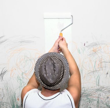 adam duvar boyaları