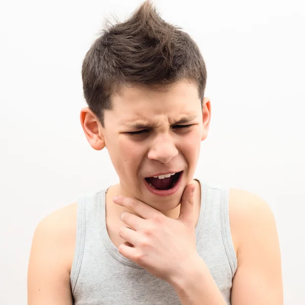 Teenager suffers pain — Stock Photo, Image