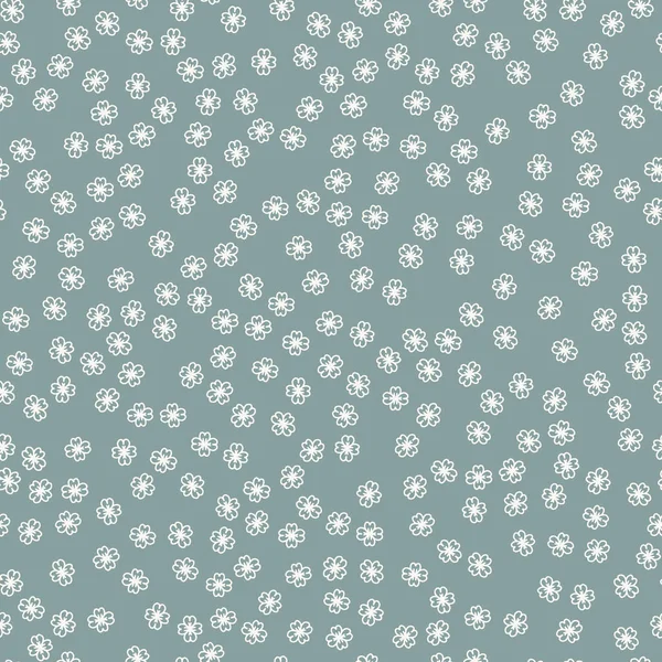 Rose Flower Simple Pattern Background Textile Design — Vetor de Stock