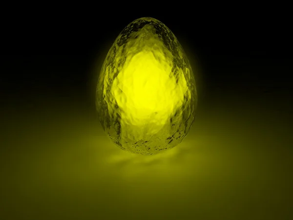 Glowing easter egg — Stock Photo, Image